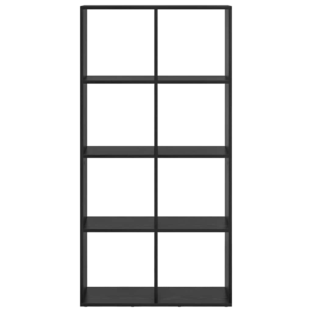 Armadio per Libri Rovere Nero 69,5 x 29 x 137,5 cm