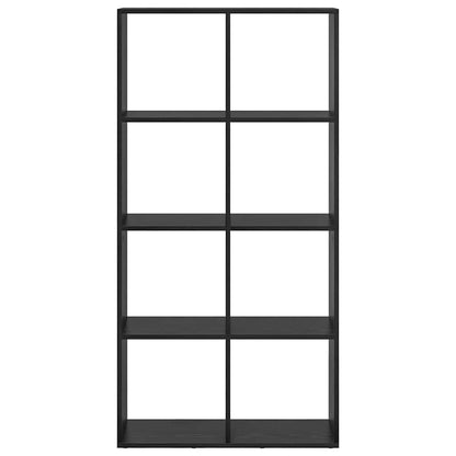 Armadio per Libri Rovere Nero 69,5 x 29 x 137,5 cm