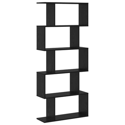 Armadio per Libri Rovere Nero 70 x 24 x 161 cm | homemem39