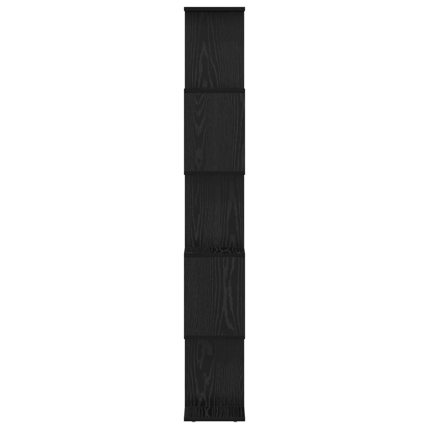 Armadio per Libri Rovere Nero 70 x 24 x 161 cm | homemem39