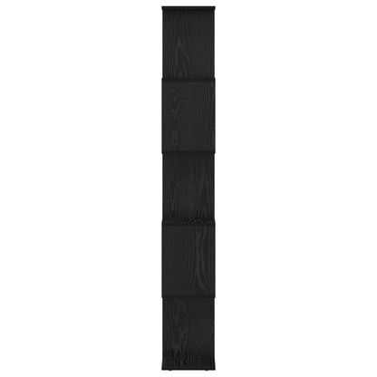 Armadio per Libri Rovere Nero 70 x 24 x 161 cm | homemem39