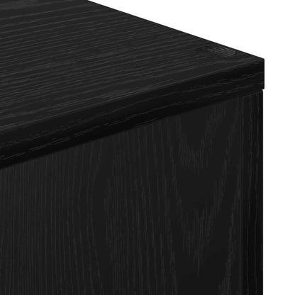 Armadio per Libri Rovere Nero 70 x 24 x 129 cm | homemem39