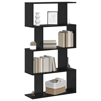 Armadio per Libri Rovere Nero 70 x 24 x 129 cm