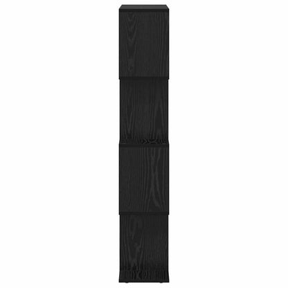 Armadio per Libri Rovere Nero 70 x 24 x 129 cm