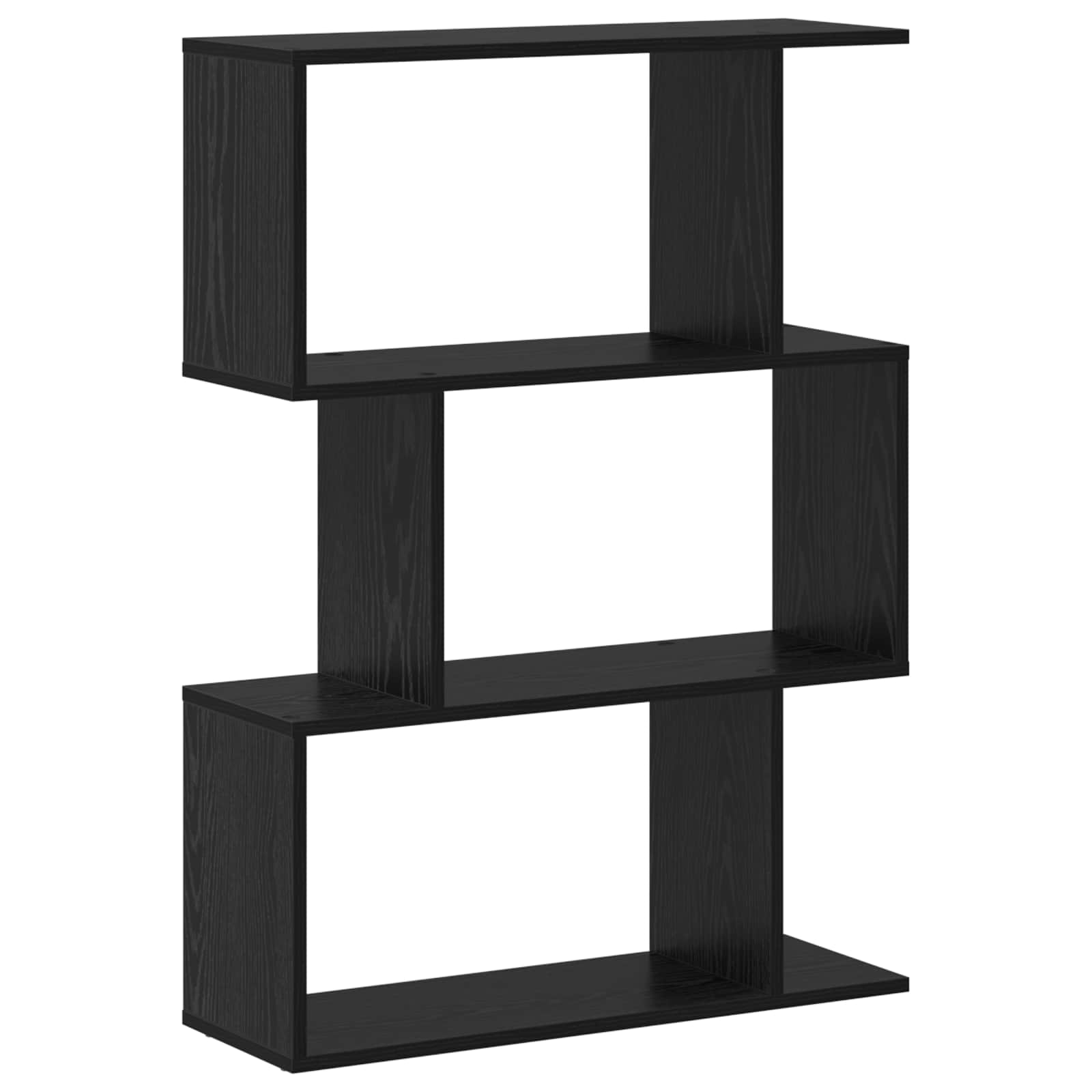 Armadio per Libri Rovere Nero 70 x 24 x 97 cm Legno multistrato | homemem39