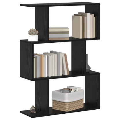Armadio per Libri Rovere Nero 70 x 24 x 97 cm Legno multistrato