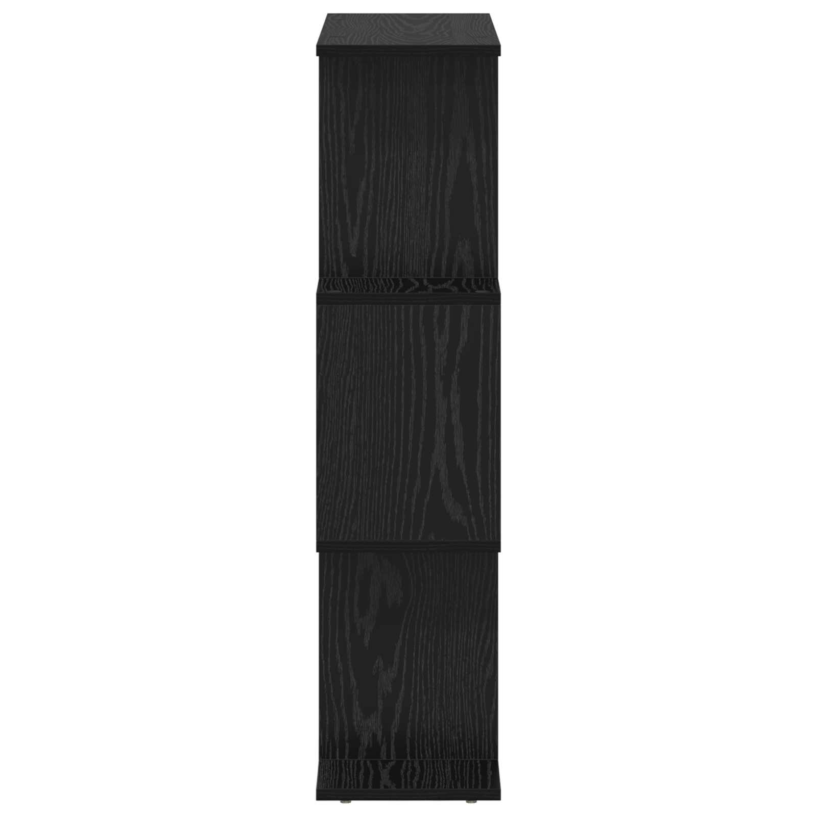 Armadio per Libri Rovere Nero 70 x 24 x 97 cm Legno multistrato | homemem39