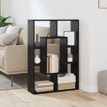 Armadio per Libri Rovere Nero 63 x 20 x 90 cm Legno multistrato | homemem39