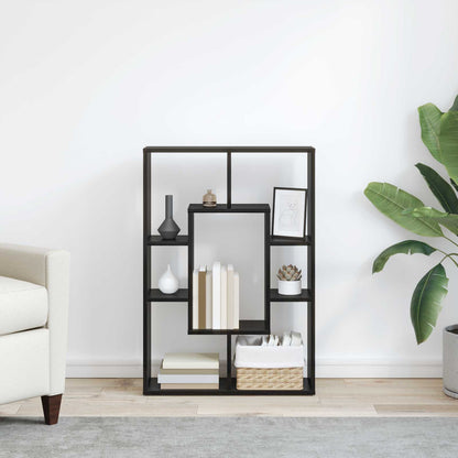 Armadio per Libri Rovere Nero 63 x 20 x 90 cm Legno multistrato | homemem39
