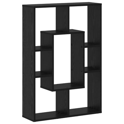 Armadio per Libri Rovere Nero 63 x 20 x 90 cm Legno multistrato | homemem39