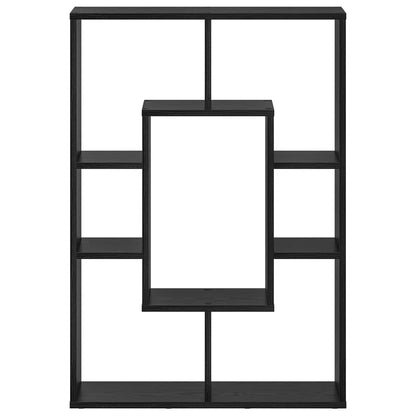 Armadio per Libri Rovere Nero 63 x 20 x 90 cm Legno multistrato | homemem39