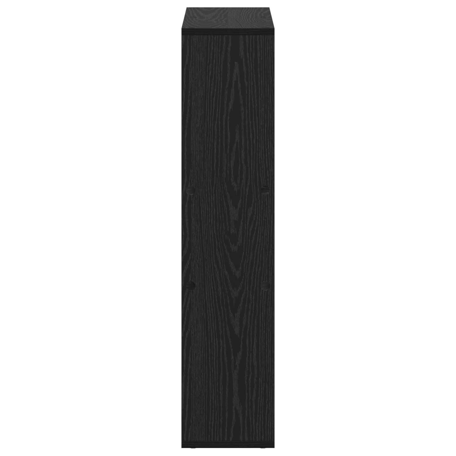 Armadio per Libri Rovere Nero 63 x 20 x 90 cm Legno multistrato | homemem39