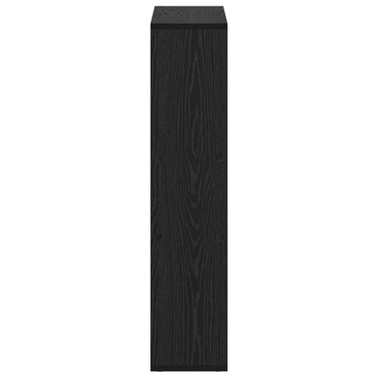 Armadio per Libri Rovere Nero 63 x 20 x 90 cm Legno multistrato | homemem39