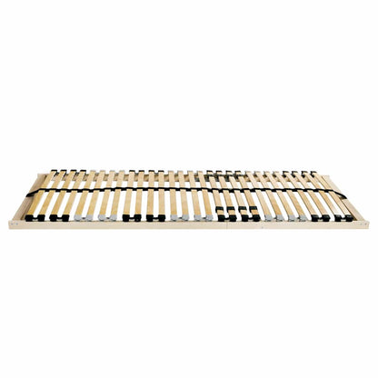 Base a doghe Marrone 90 x 190 cm Legno massello di faggio - homemem39