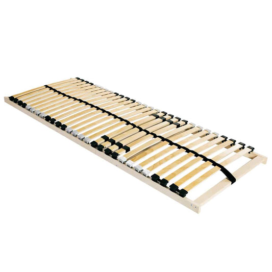 Base a doghe Marrone 120 x 190 cm Legno massello di faggio - homemem39