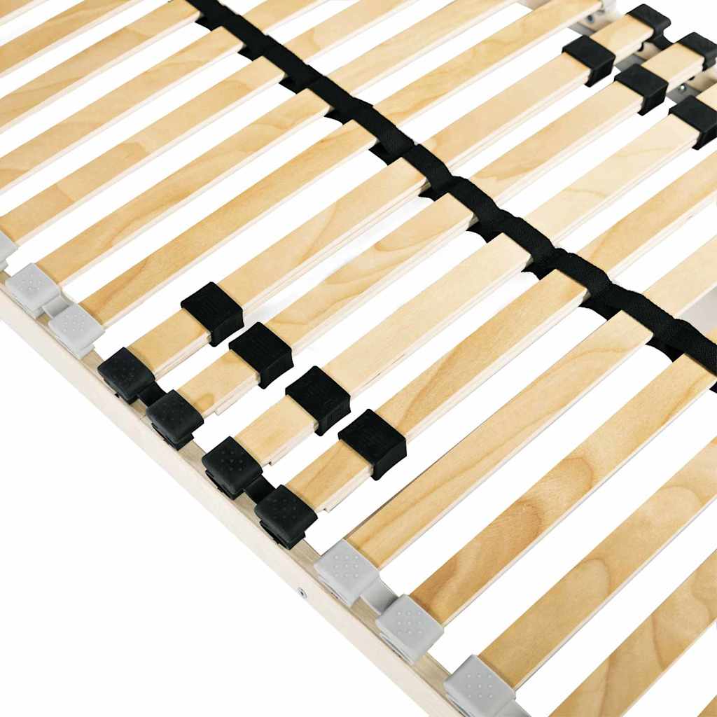 Base a doghe Marrone 140 x 190 cm Legno massello di faggio - homemem39