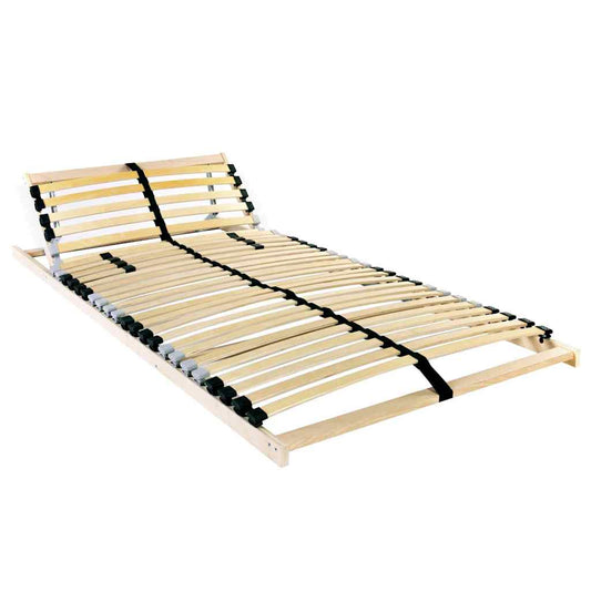 Base a doghe Marrone 140 x 190 cm Legno massello di faggio