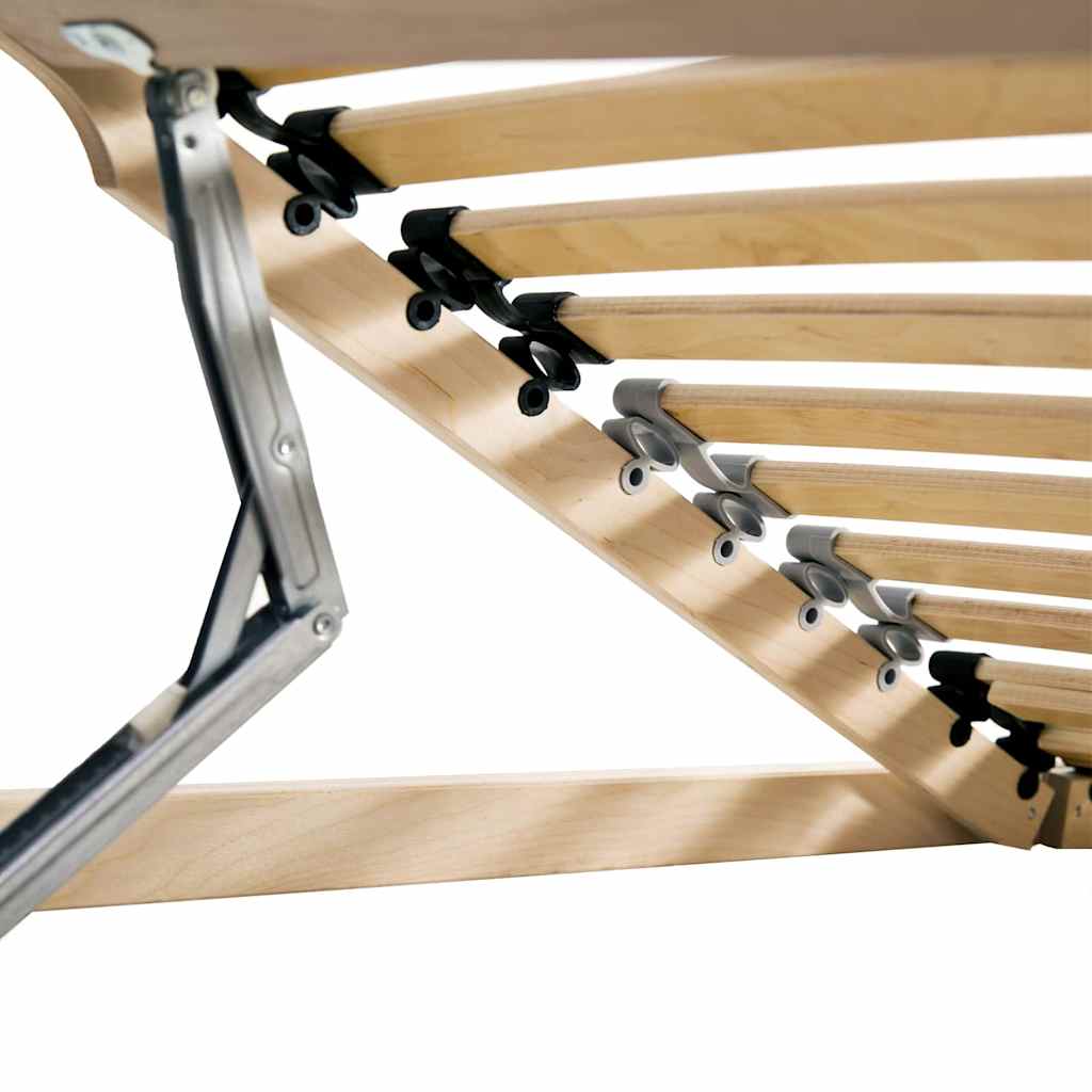 Base a doghe Marrone 80 x 190 cm Legno massello di faggio