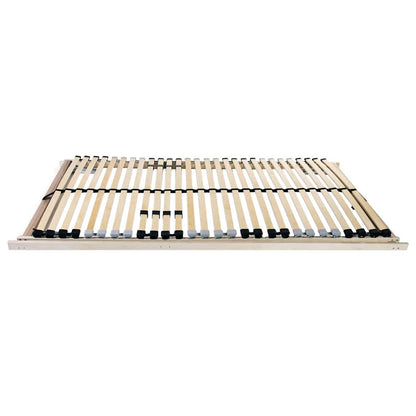 Base a doghe Marrone 120 x 190 cm Legno massello di faggio - homemem39