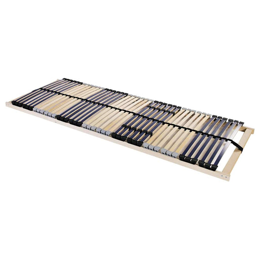 Base a doghe Marrone 70 x 190 cm Legno massello di faggio