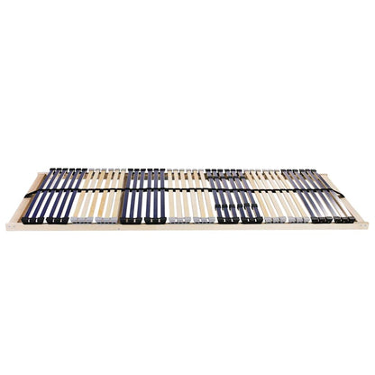Base a doghe Marrone 90 x 190 cm Legno massello di faggio