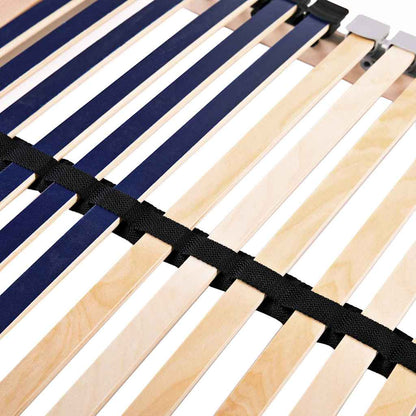 Base a doghe Marrone 100 x 190 cm Legno massello di faggio - homemem39