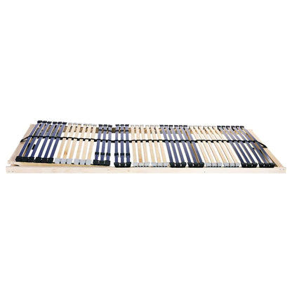 Base a doghe Marrone 80 x 190 cm Legno massello di faggio