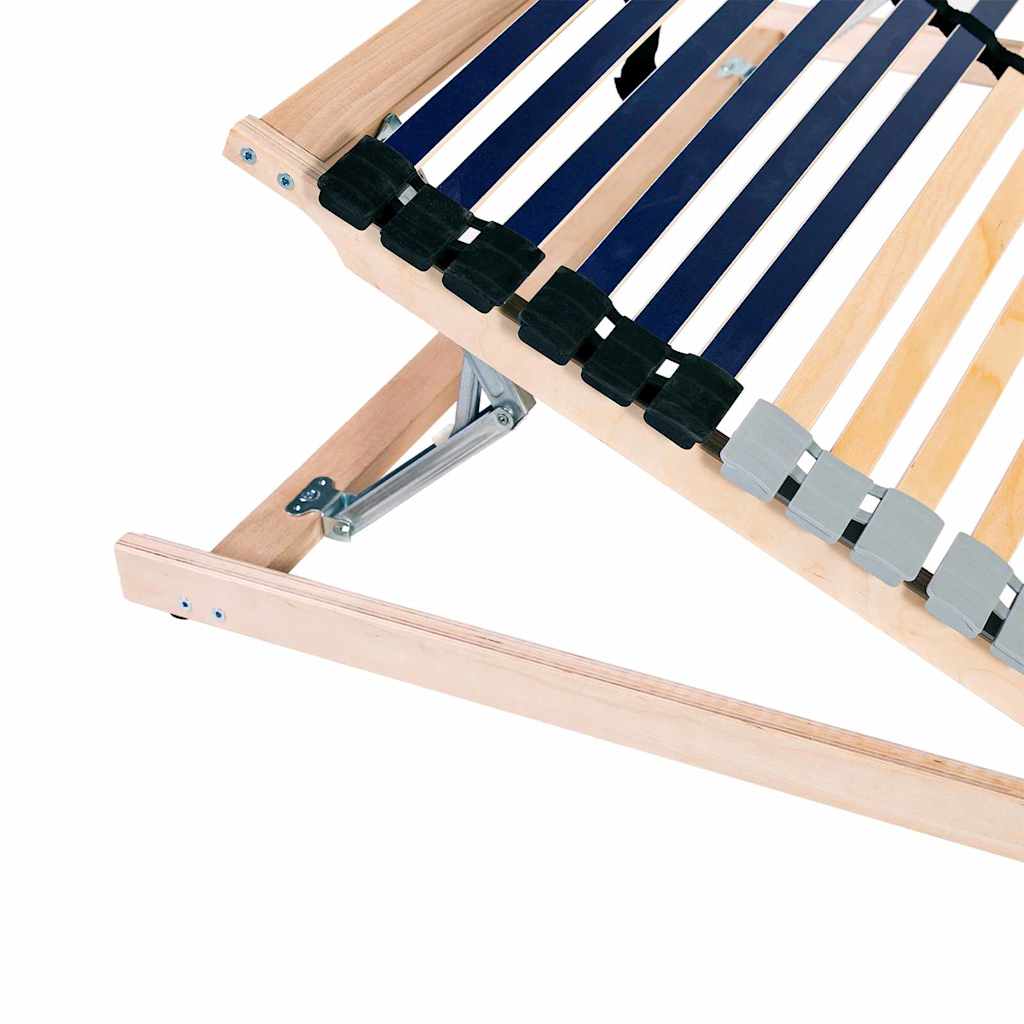 Base a doghe Marrone 80 x 190 cm Legno massello di faggio