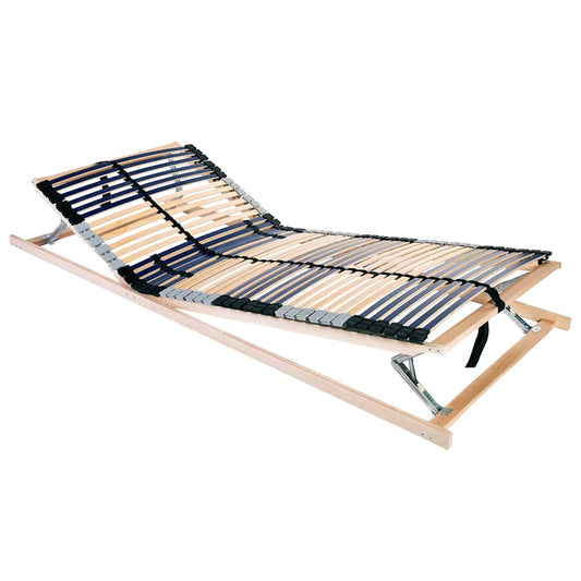 Base a doghe Marrone 80 x 190 cm Legno massello di faggio
