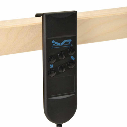 Base a doghe Marrone 70 x 190 cm Legno massello di faggio