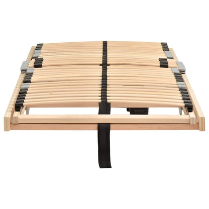 Base a doghe Marrone 70 x 190 cm Legno massello di faggio