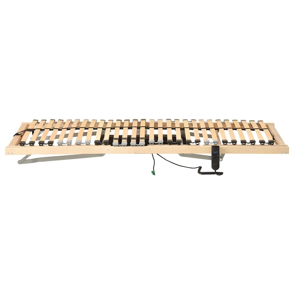 Base a doghe Marrone 80 x 190 cm Legno massello di faggio