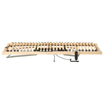 Base a doghe Marrone 90 x 190 cm Legno massello di faggio