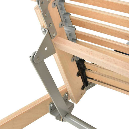 Base a doghe Marrone 100 x 190 cm Legno massello di faggio