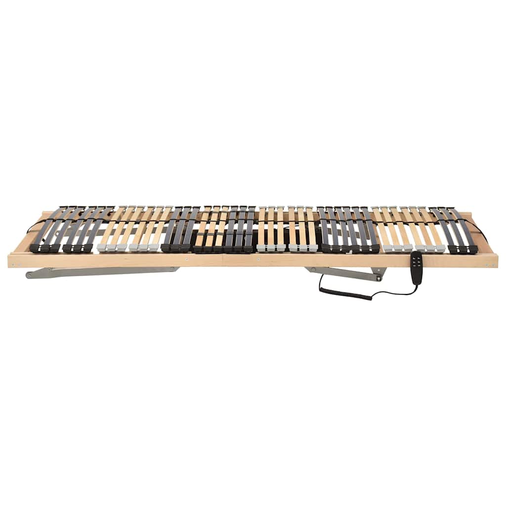 Base a doghe Marrone 100 x 190 cm Legno massello di faggio