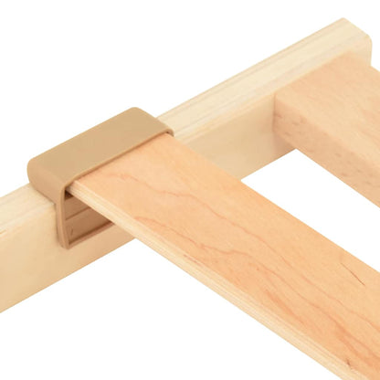 Base a doghe Marrone 80 x 190 cm Legno massello di faggio