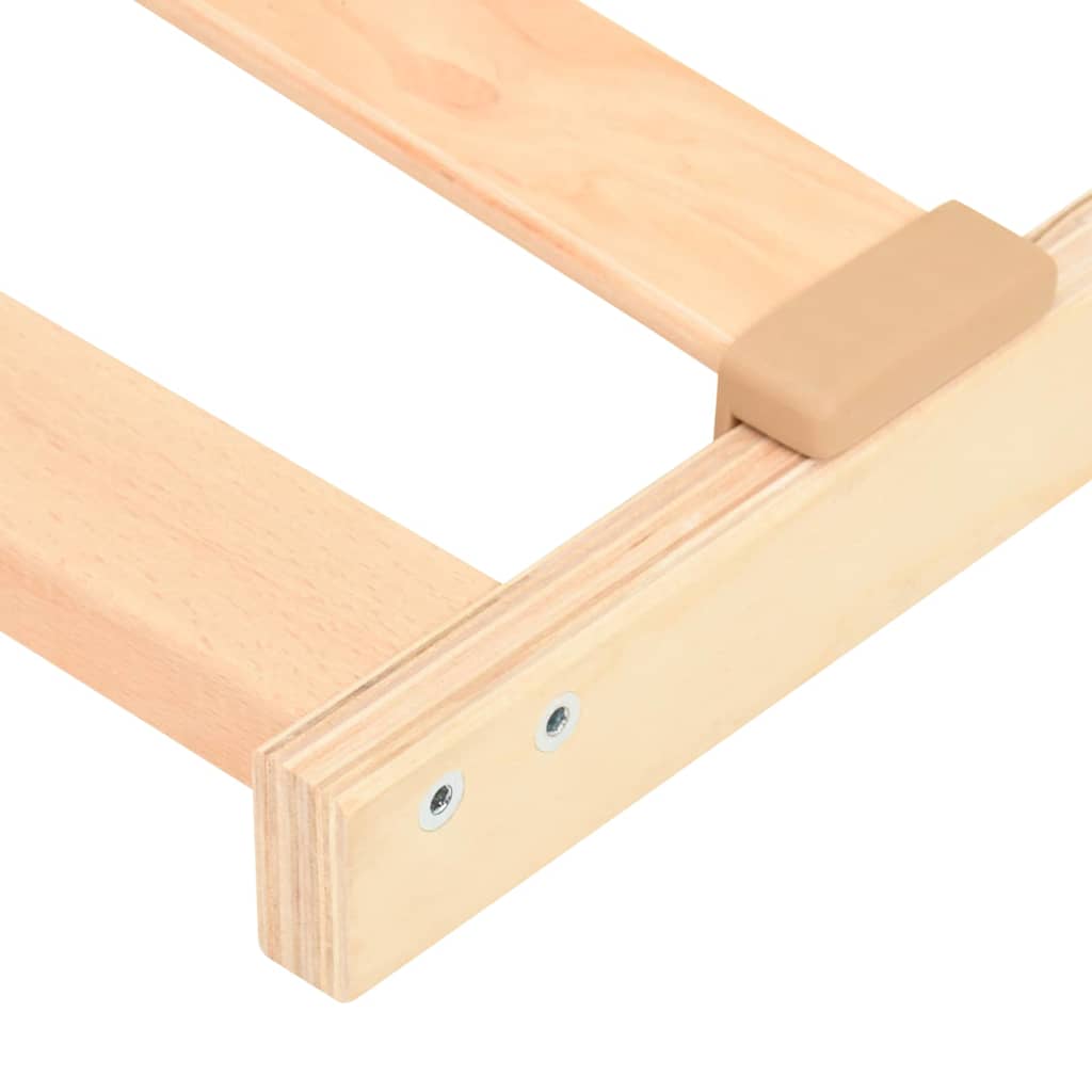 Base a doghe Marrone 80 x 190 cm Legno massello di faggio