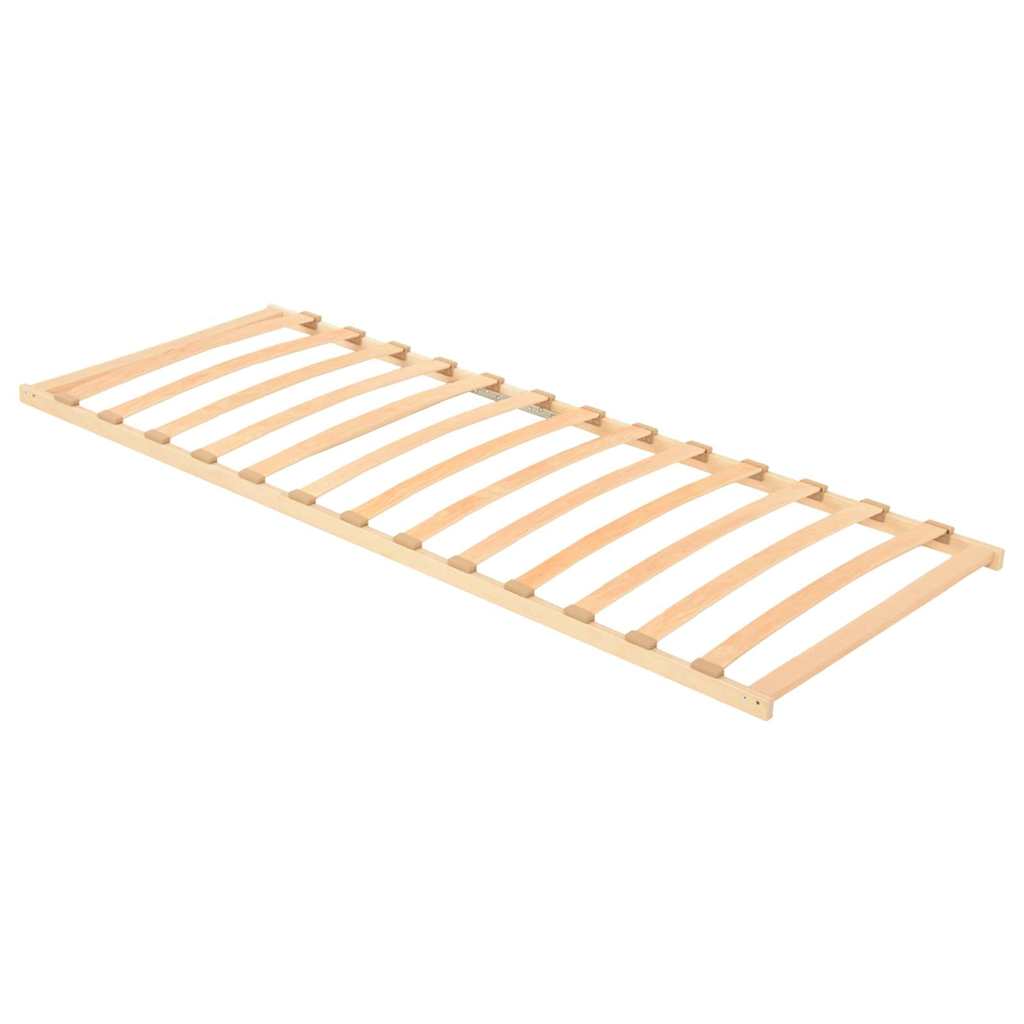 Base a doghe Marrone 80 x 190 cm Legno massello di faggio