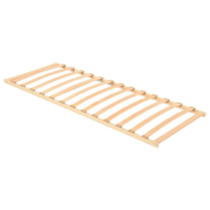 Base a doghe Marrone 80 x 190 cm Legno massello di faggio