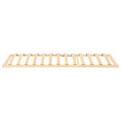 Base a doghe Marrone 80 x 190 cm Legno massello di faggio