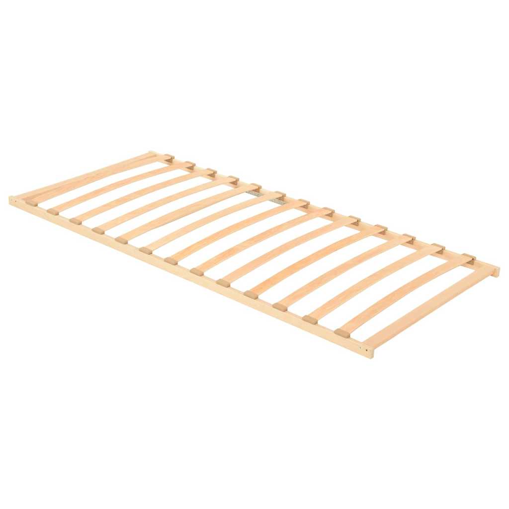 Base a doghe Marrone 90 x 190 cm Legno massello di faggio | homemem39