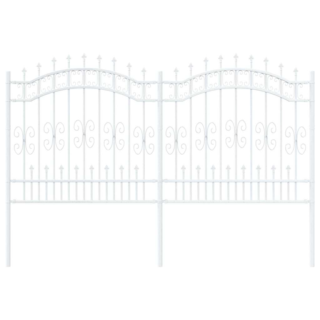 Recinzione per Giardino Bianco 240 x 165 cm