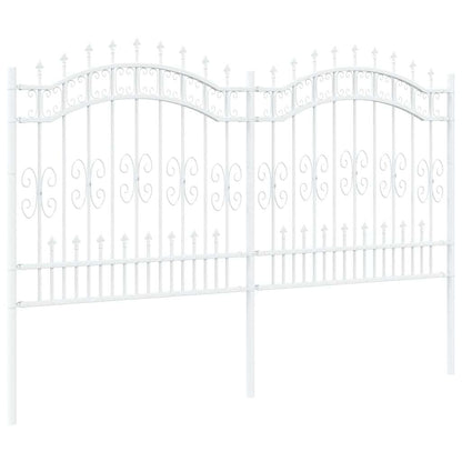 Recinzione per Giardino Bianco 240 x 165 cm