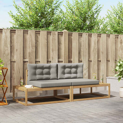 Set di divani da esterno Bianco 230,5 x 83 x 73 cm Poliestere | homemem39