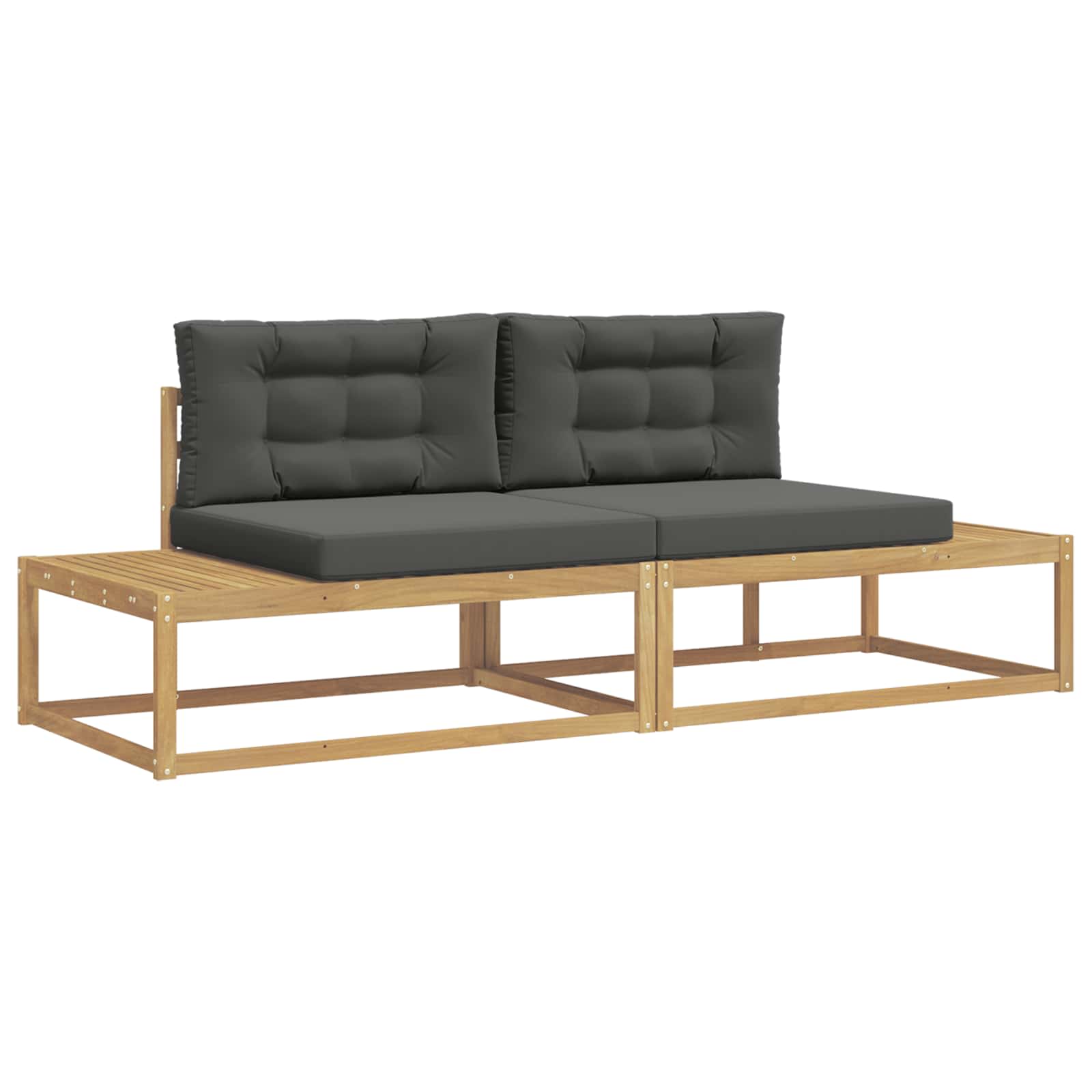 Set di divani da esterno Bianco 230,5 x 83 x 73 cm Poliestere | homemem39