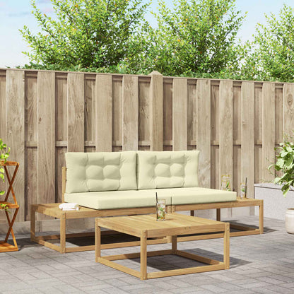 Set di divani da esterno Bianco 79 x 79 x 37 cm Poliestere | homemem39