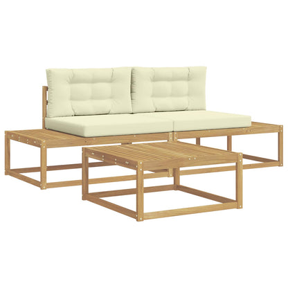 Set di divani da esterno Bianco 79 x 79 x 37 cm Poliestere | homemem39