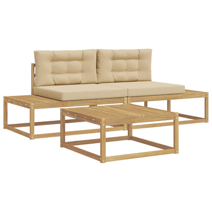 Set di divani da esterno Bianco 79 x 79 x 37 cm Poliestere | homemem39