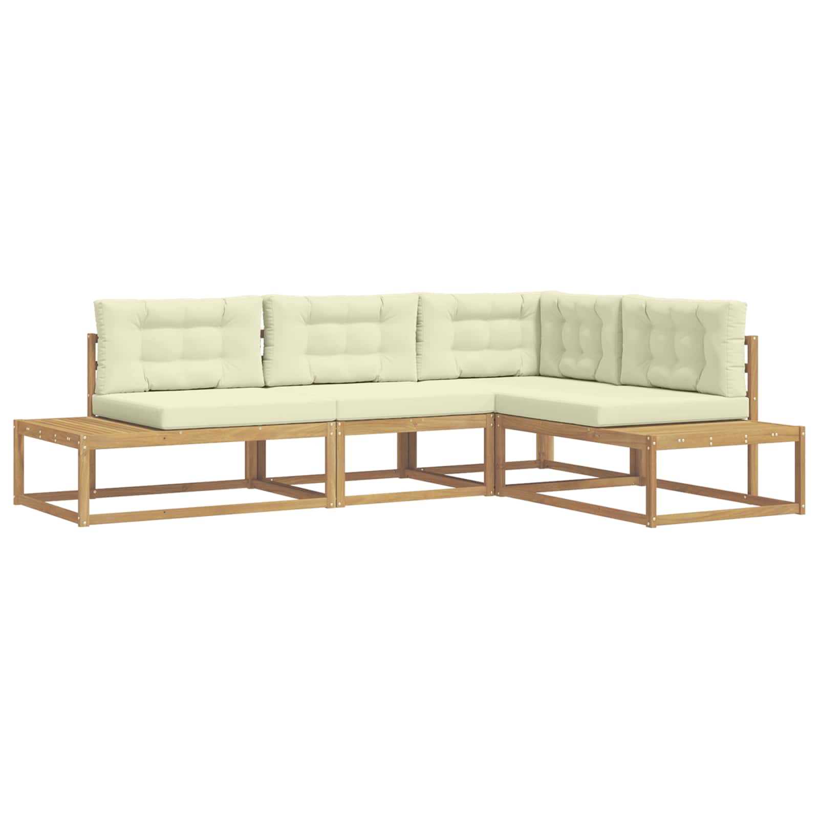 Set di divani da esterno Bianco 277,5 x 198,5 x 73 cm | homemem39