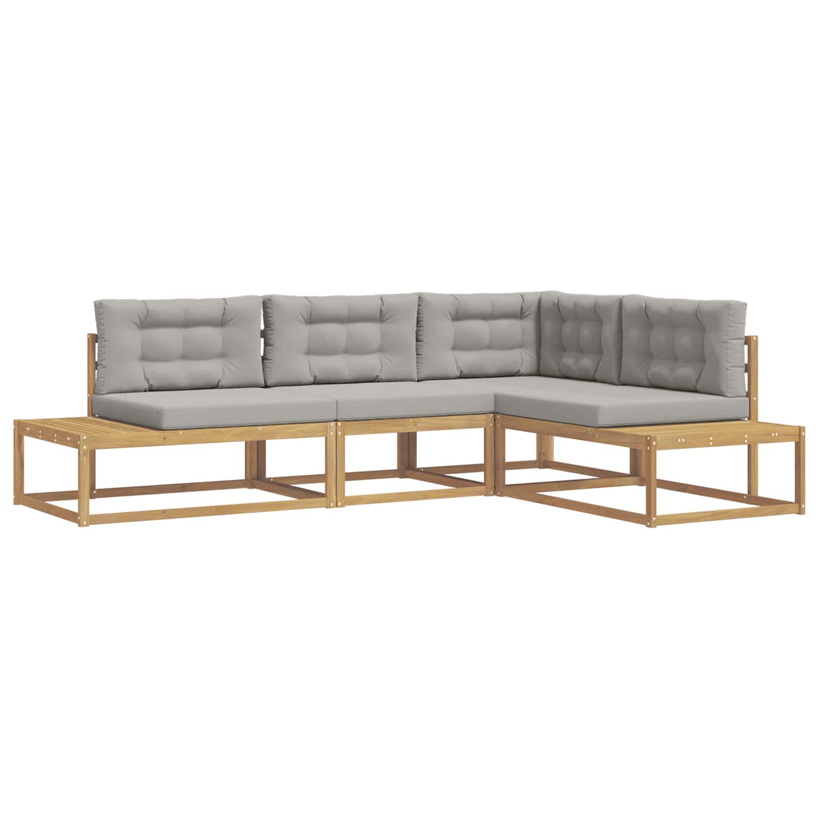 Set di divani da esterno Bianco 277,5 x 198,5 x 73 cm | homemem39